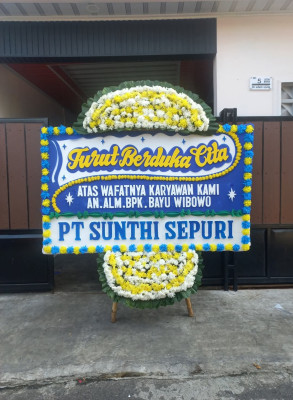 Papan Bunga Duka di Dolo